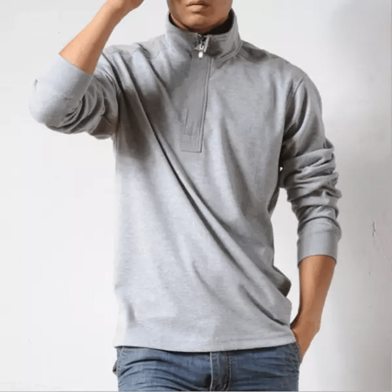 Leonardo | Klassiek Tactisch Polo met Rits Kraag