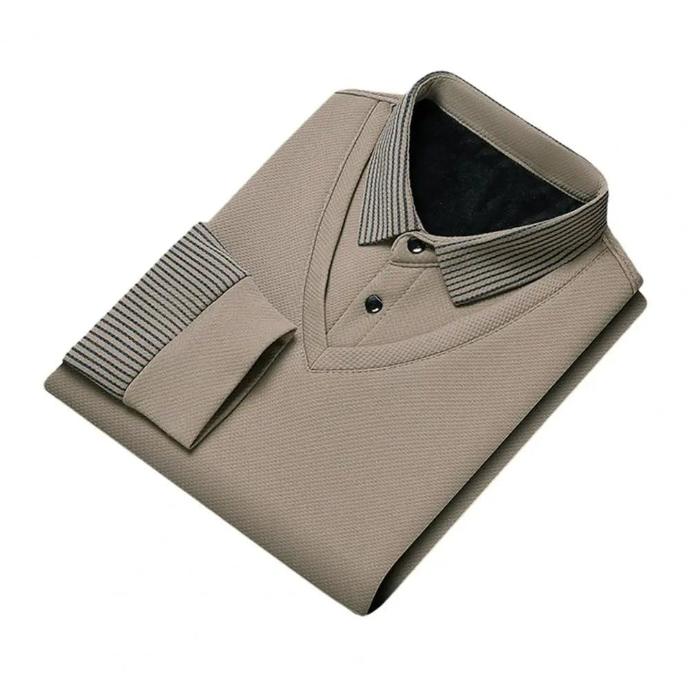 Wouter | Trendy Contrast Gebreide Polo