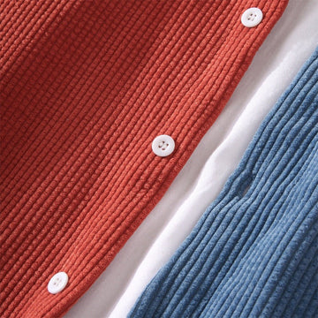 Matheo | Stijlvol Corduroy Overhemd met Knopen voor Heren