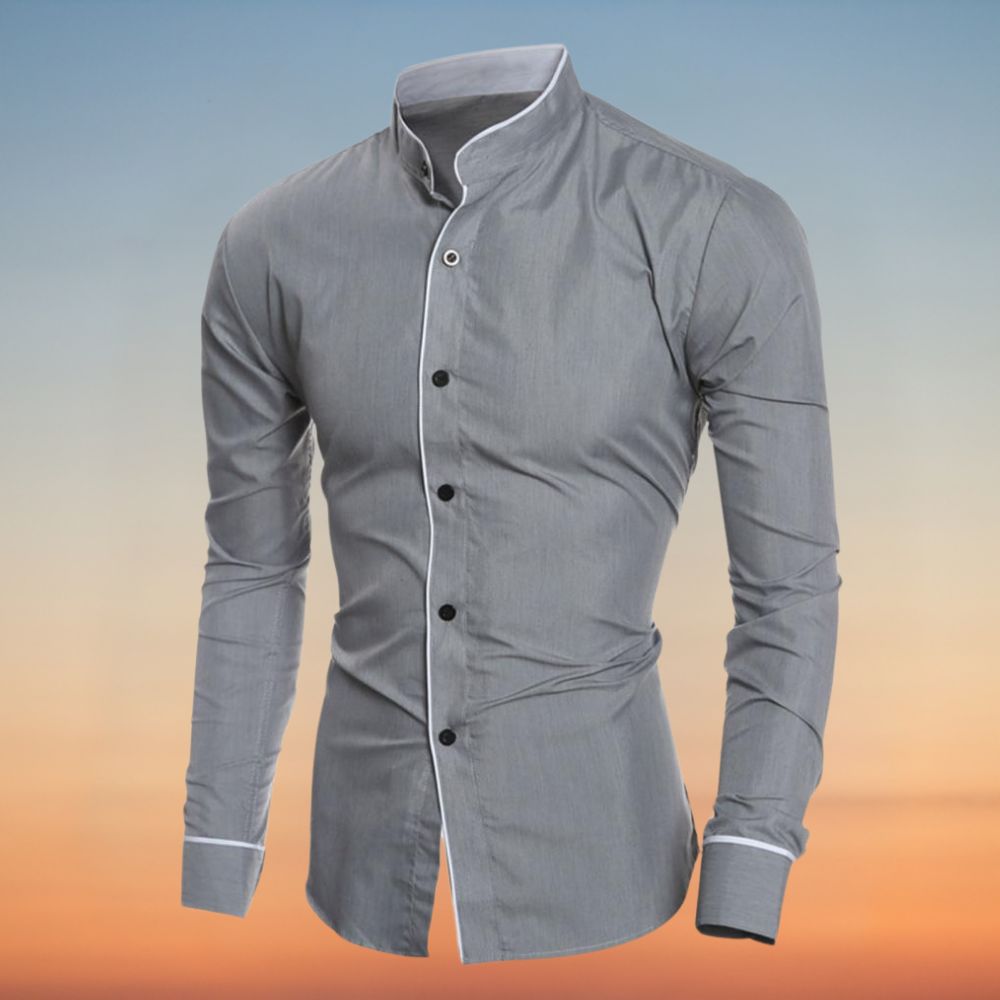 Wendelle | Hemd met Staande Kraag