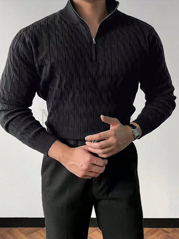 Reinout | Moderne Quarter-Rits Pullover