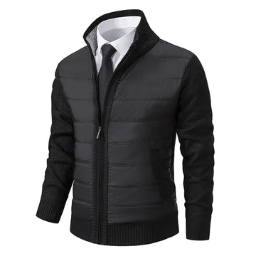 High Collar Jacket voor mannen - Stijlvolle en Warme Jas