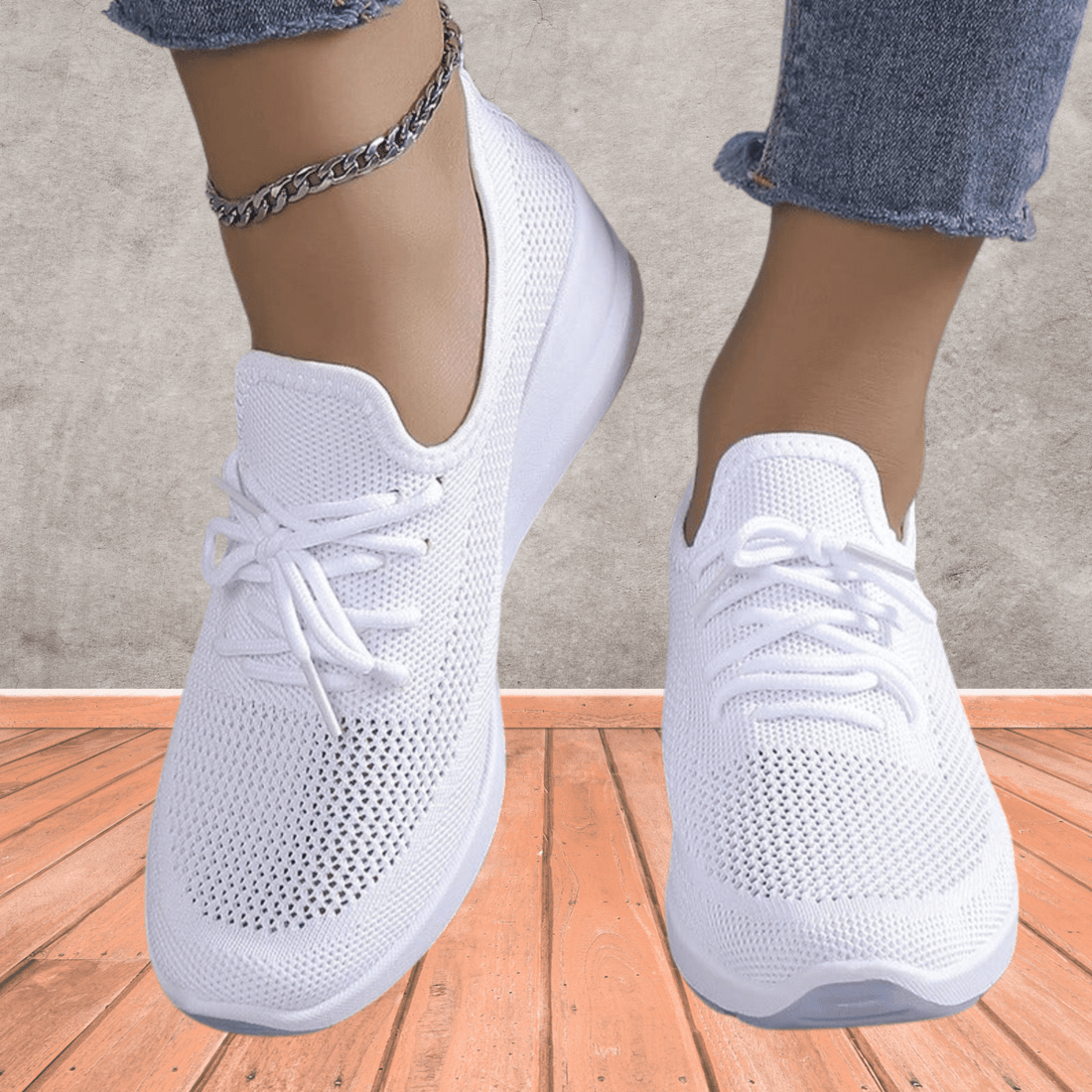 Maja | Orthopedische damesschoenen van ademend mesh met antislipzool