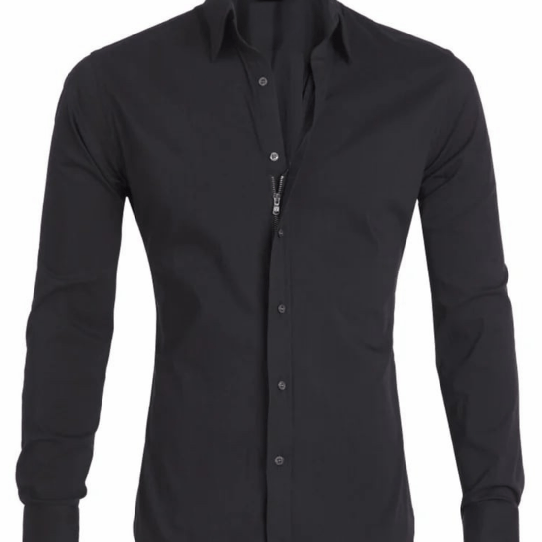 Jokick | Premium Oxford Stretch Rits Shirt voor Heren