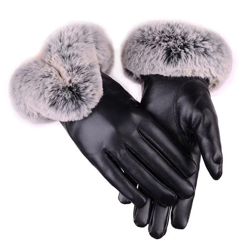 ModeParisienne® Marlene - Stijlvolle Leren Winterhandschoenen voor Ultieme Warmte en Elegant