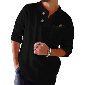 Meindor | Heren Katoen Linnen Losse Casual Shirt