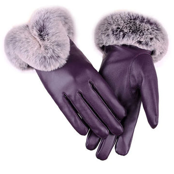 ModeParisienne® Marlene - Stijlvolle Leren Winterhandschoenen voor Ultieme Warmte en Elegant