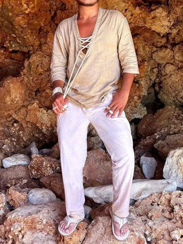 Delino | Voyager V-hals Heren Shirt